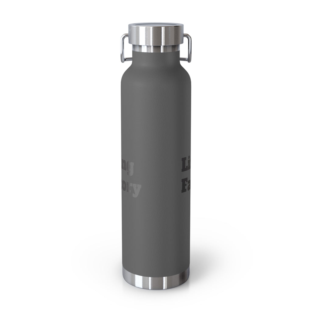 22oz Vacuum Water Bottle — 'Lifting Factory' Insulated Copper Flask