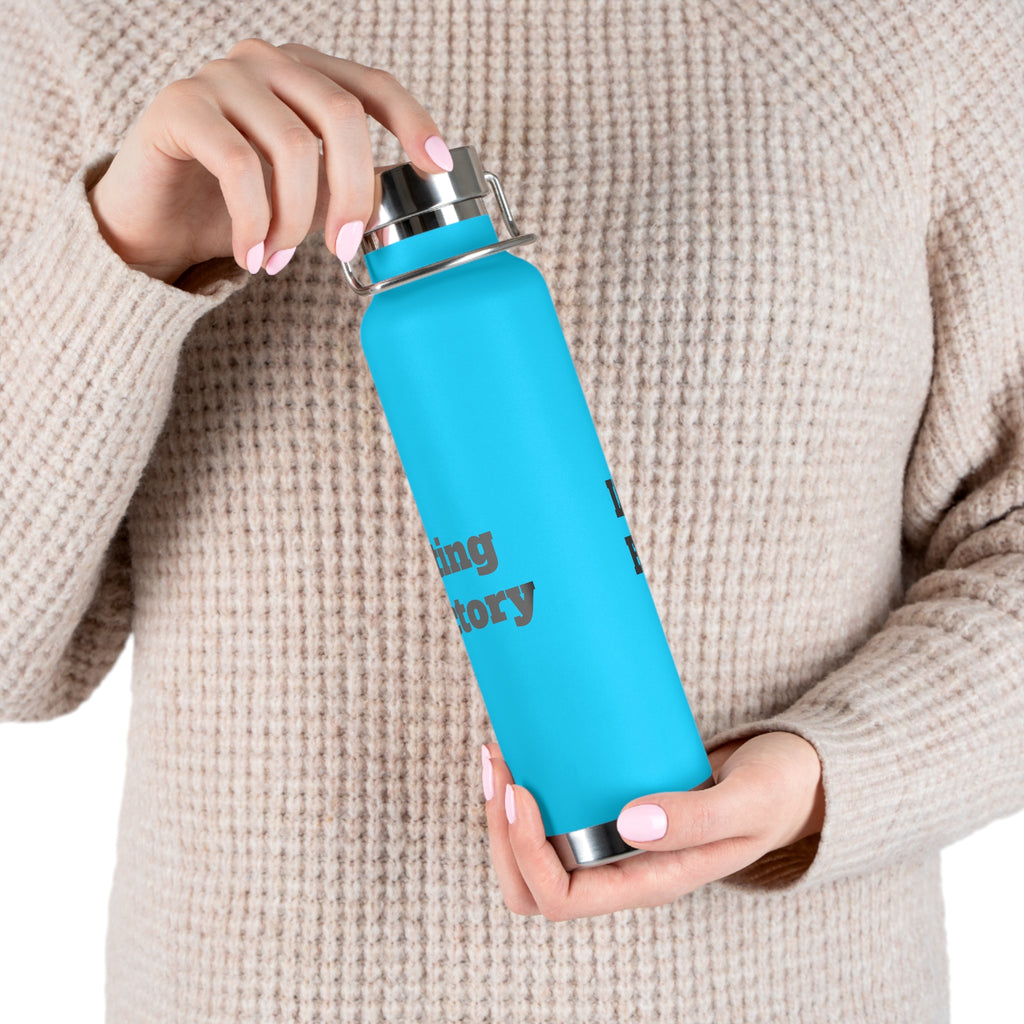22oz Vacuum Water Bottle — 'Lifting Factory' Insulated Copper Flask