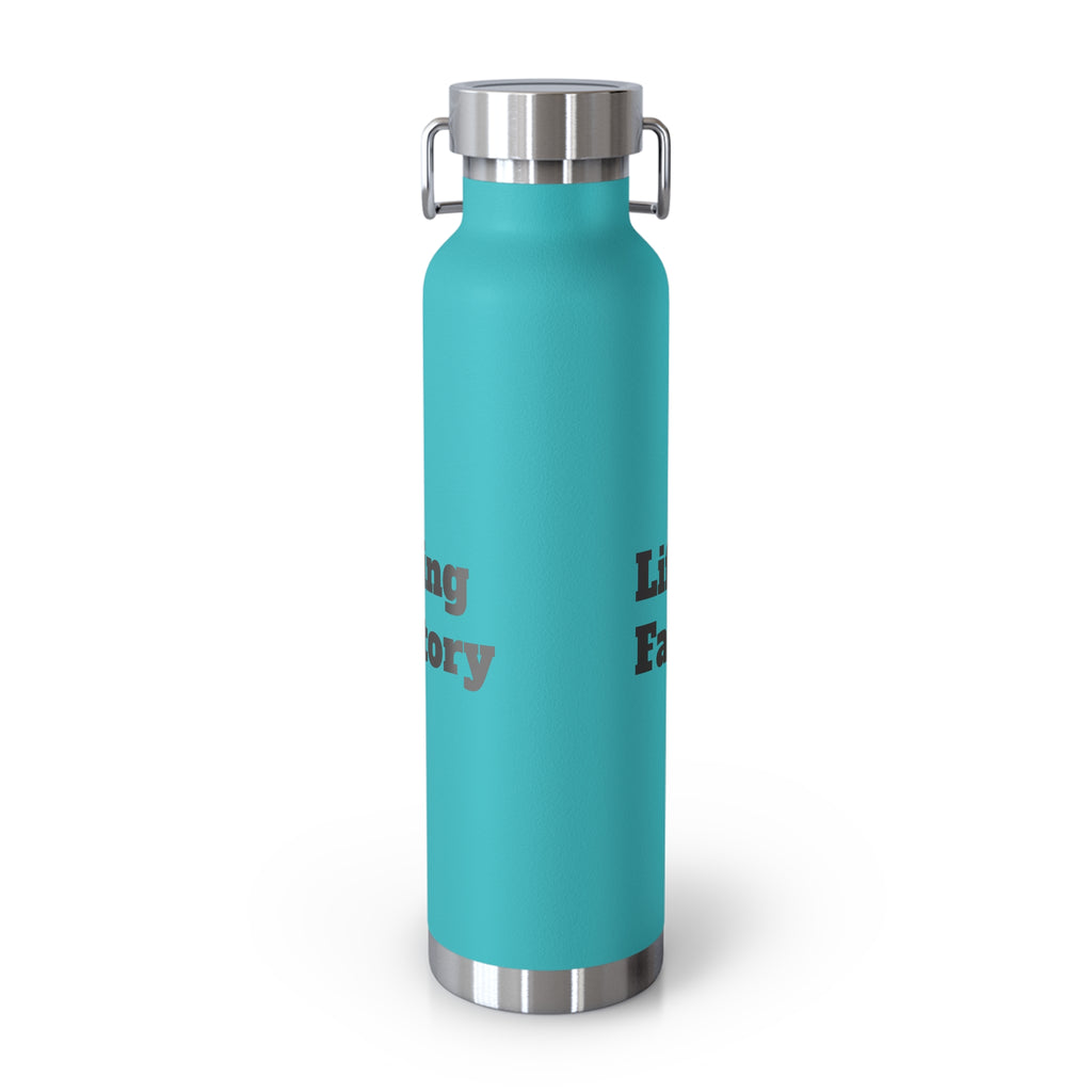 22oz Vacuum Water Bottle — 'Lifting Factory' Insulated Copper Flask