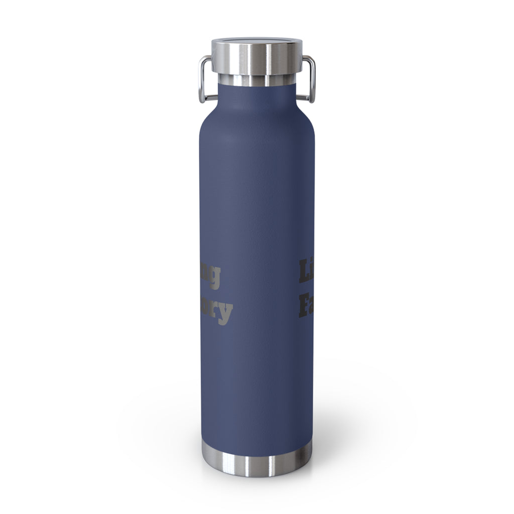 22oz Vacuum Water Bottle — 'Lifting Factory' Insulated Copper Flask