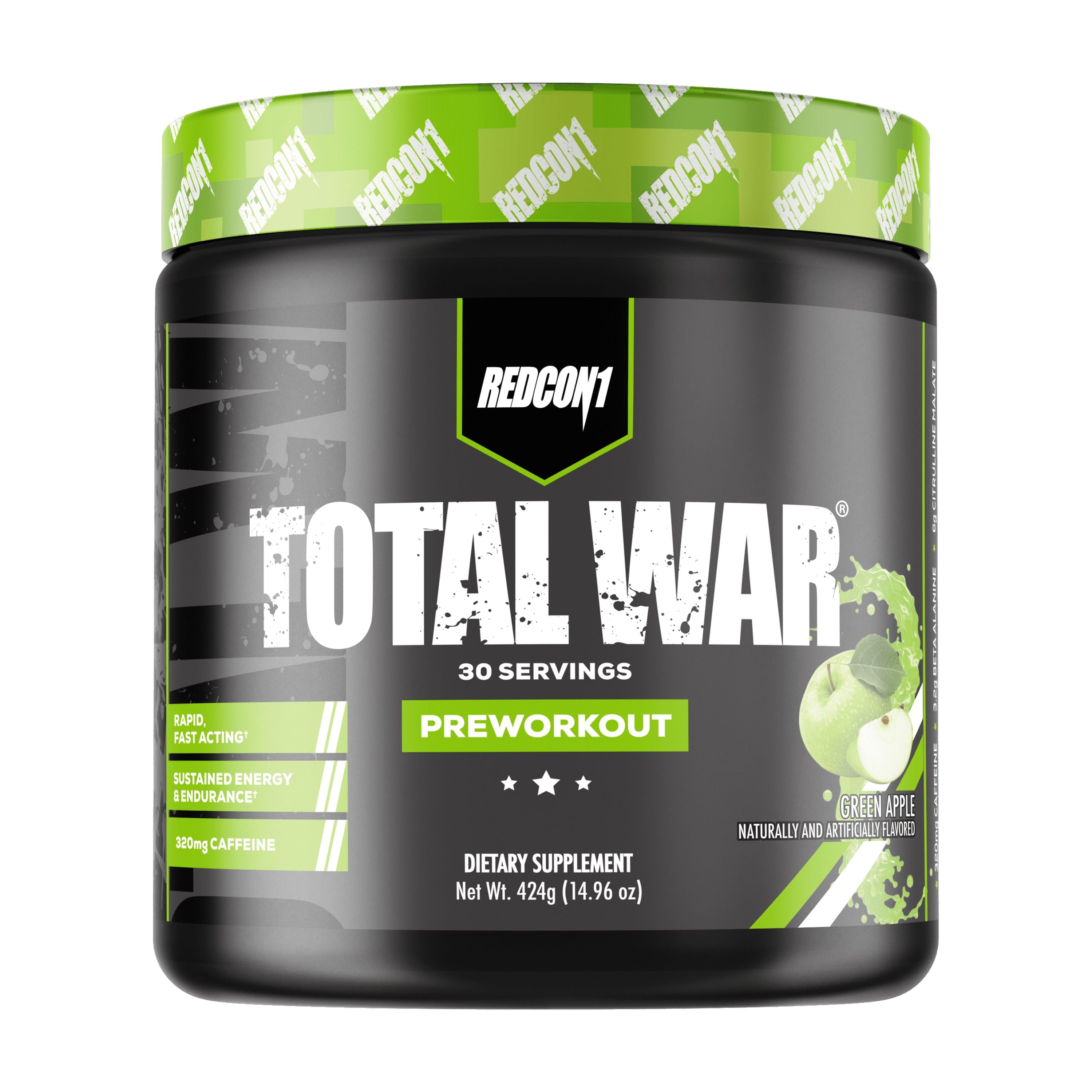 Total War®, Pre-Workout, Green Apple, 15.66 Oz (444 G)