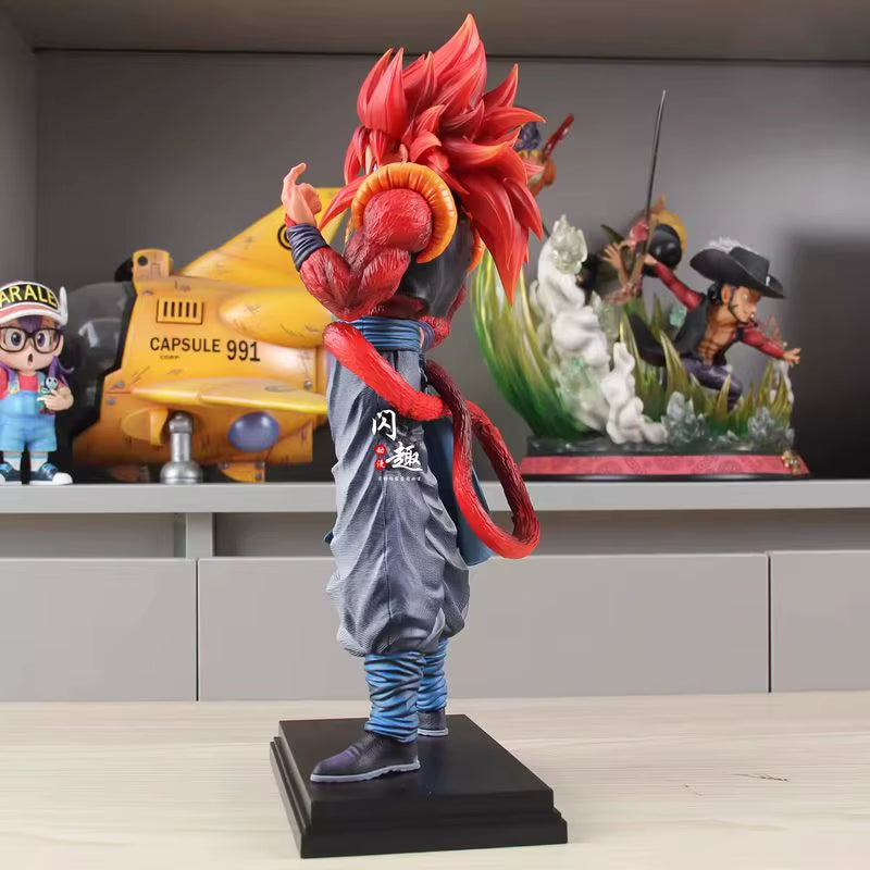 34Cm DBZ SSJ4 Gogeta Model Anime Dragon Ball Z Action Figure Super Saiyan 4 Figurine Collection Doll GK Statue Ornaments Toys