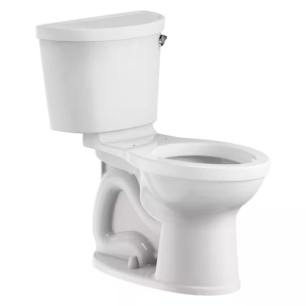 Champion Pro 2-Piece 1.28 GPF Single Flush Elongated Toilet in White, Seat Not Included