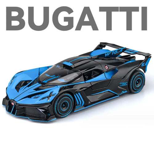 1:24 Bugatti Bolide Alloy Sports Car Model Diecasts Metal Toy Vehicles Car Model High Simulation Collection Childrens Toy Gift