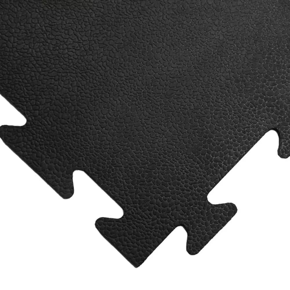 Armor-Lock (Fitness) 3/8 In. X 20 In. X 20 In. Black Interlocking Rubber Tiles (6-Pack, 16.5 Sq. Ft.)