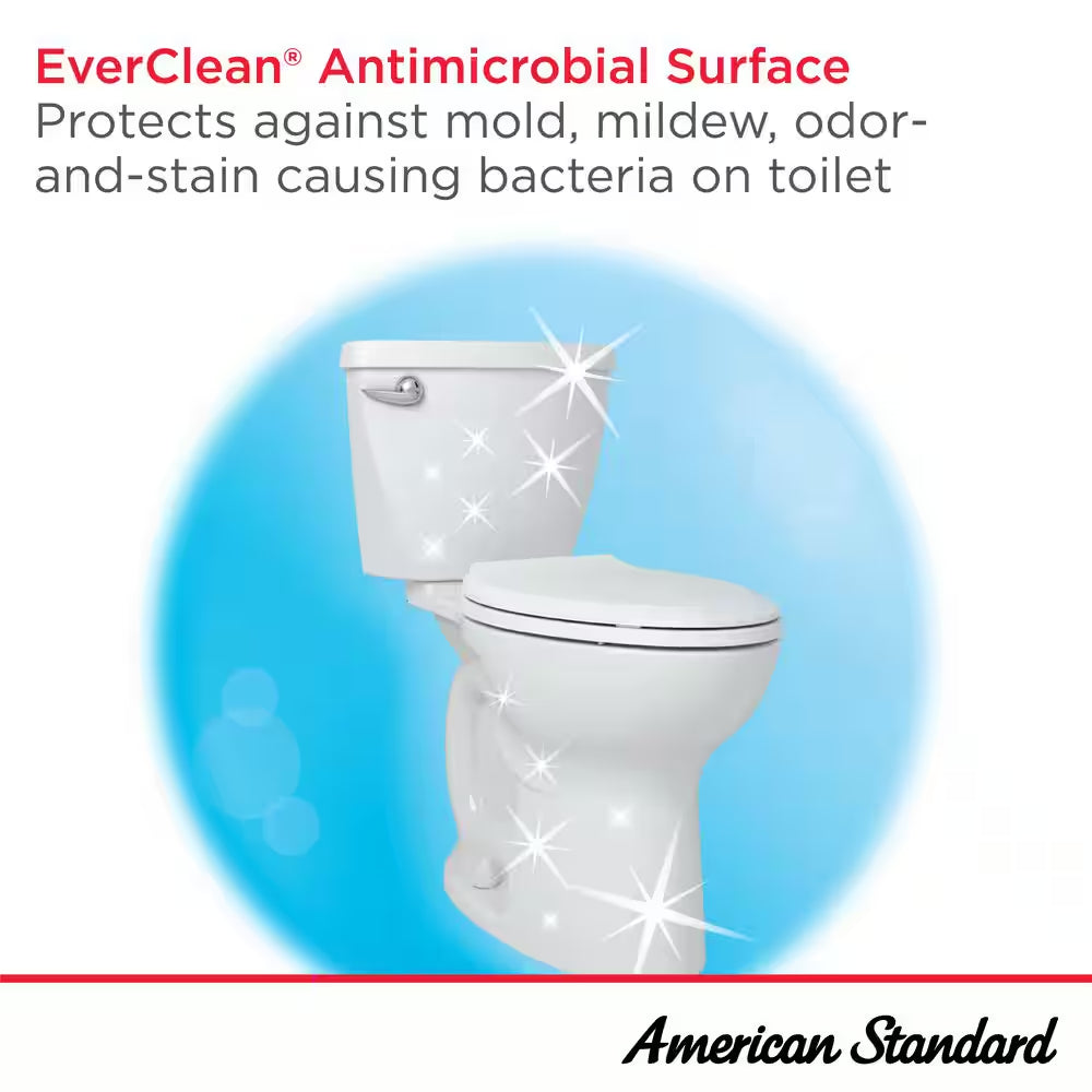Champion Pro 2-Piece 1.28 GPF Single Flush Elongated Toilet in White, Seat Not Included