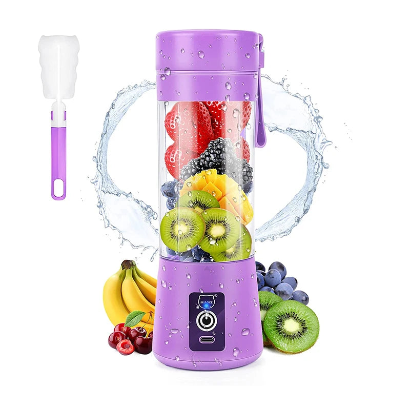 Blender Lemon Portable Electric Juicer USB Rechargeable Fresh Fruit Juice Frozen Kitchen Maker Squeezer Blades Mixer