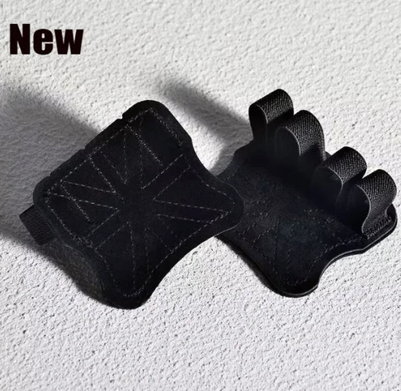 Leather Weight Lifting Training Gloves Palm Protection Women Men Fitness Sports Gymnastics Grips Pull Ups Weightlifting Workout