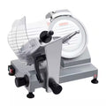 240W Silver Semi-Automatic Electric Frozen Meat Slicer with 10" Stainless Steel Blade, 0 to 0.48" Thickness Adjustable