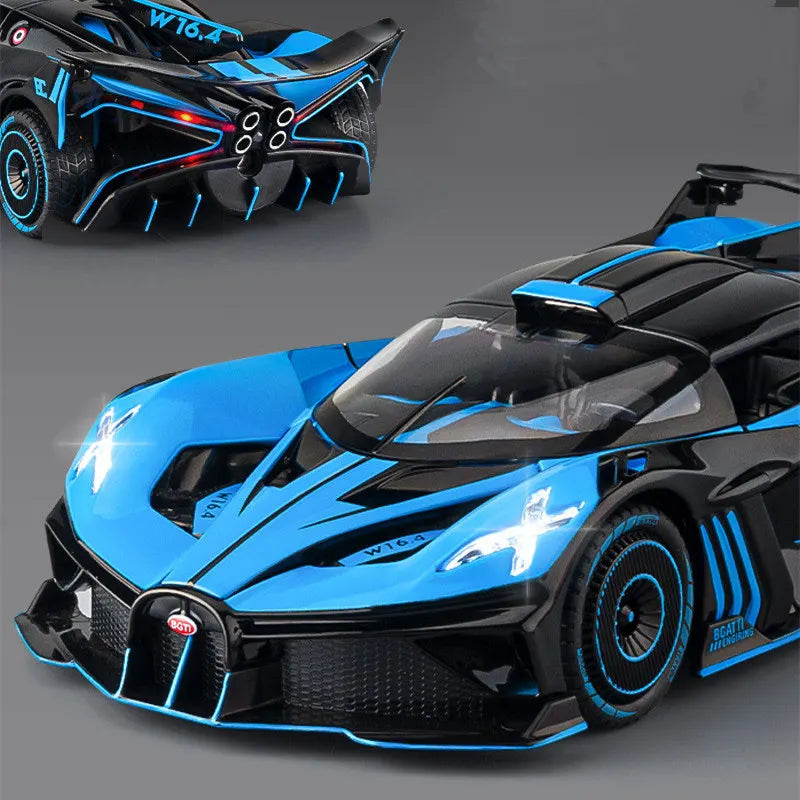 1:24 Bugatti Bolide Alloy Sports Car Model Diecasts Metal Toy Vehicles Car Model High Simulation Collection Childrens Toy Gift