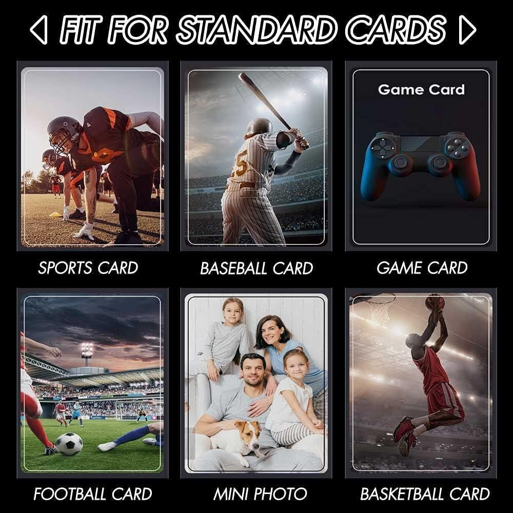 Trading Card Sleeves Plastic Clear Case Holder 1000 Baseball Cards Topload!! NEW
