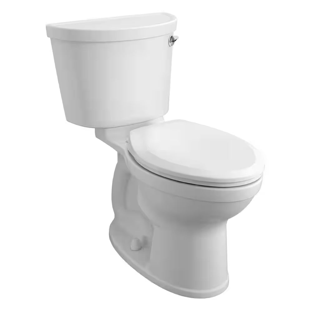 Champion Pro 2-Piece 1.28 GPF Single Flush Elongated Toilet in White, Seat Not Included