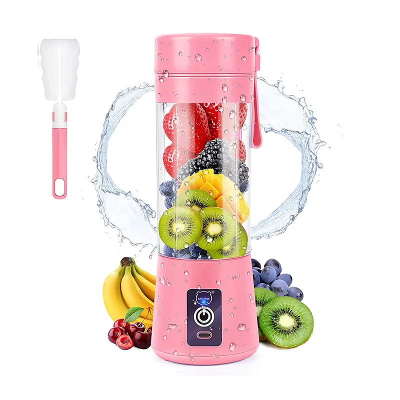 Blender Lemon Portable Electric Juicer USB Rechargeable Fresh Fruit Juice Frozen Kitchen Maker Squeezer Blades Mixer