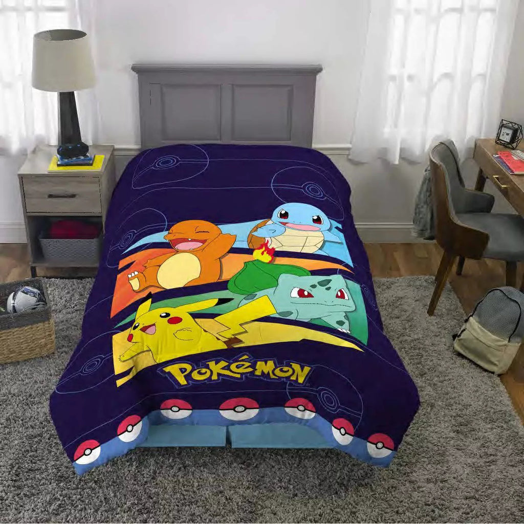Twin Pokemon Groove Reversible Kids' Comforter