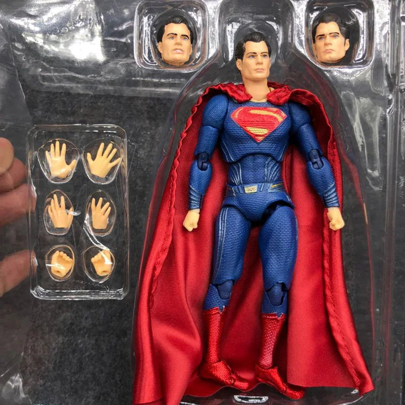 16Cm DC Superman MAFEX 057 Justice League Super Man Action Figure Collection Model BJD Gift Toys