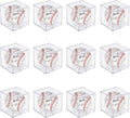 12Pack Baseball Display Case Acrylic Cube - UV Protected Acrylic Baseball Holder