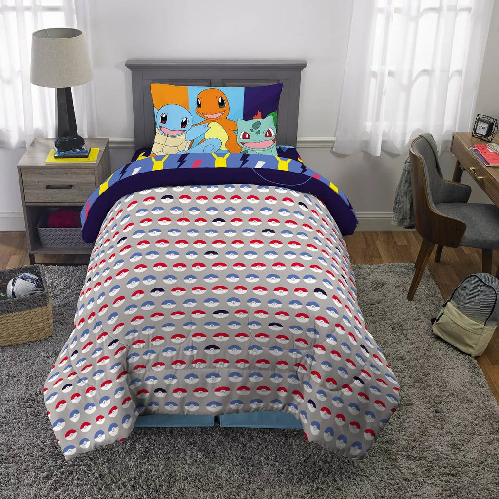Twin Pokemon Groove Reversible Kids' Comforter