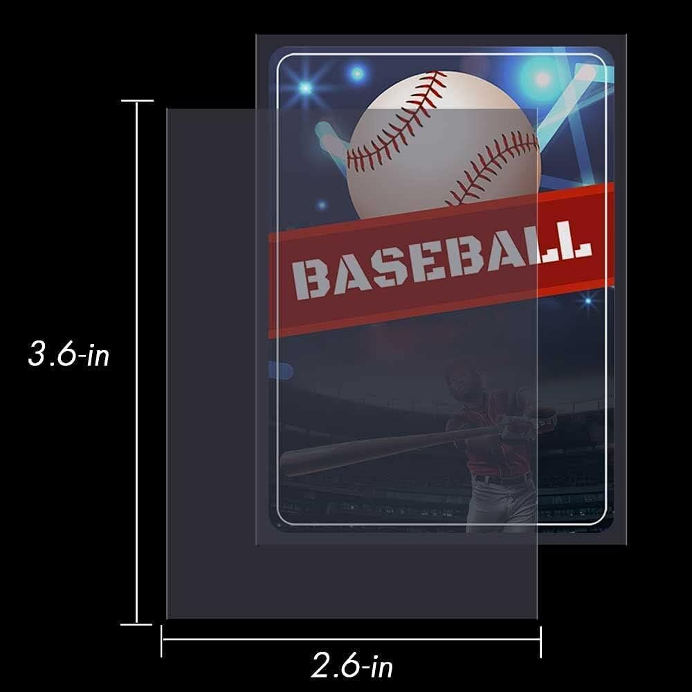 Trading Card Sleeves Plastic Clear Case Holder 1000 Baseball Cards Topload!! NEW