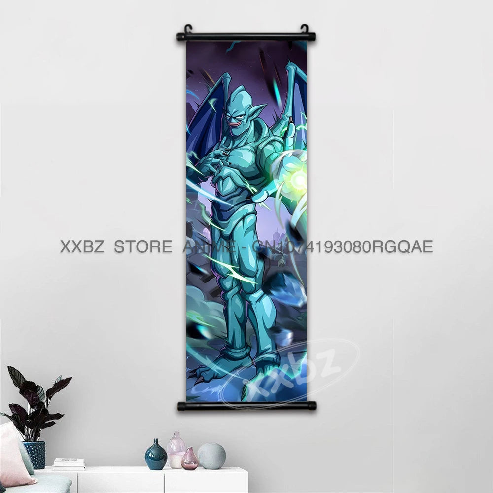 Dragon Ball Scrolls Picture Wall Art Goku Saiyan Hanging Painting Canvas Anime Poster Hot Blooded Home Decor Kawaii Kids Room