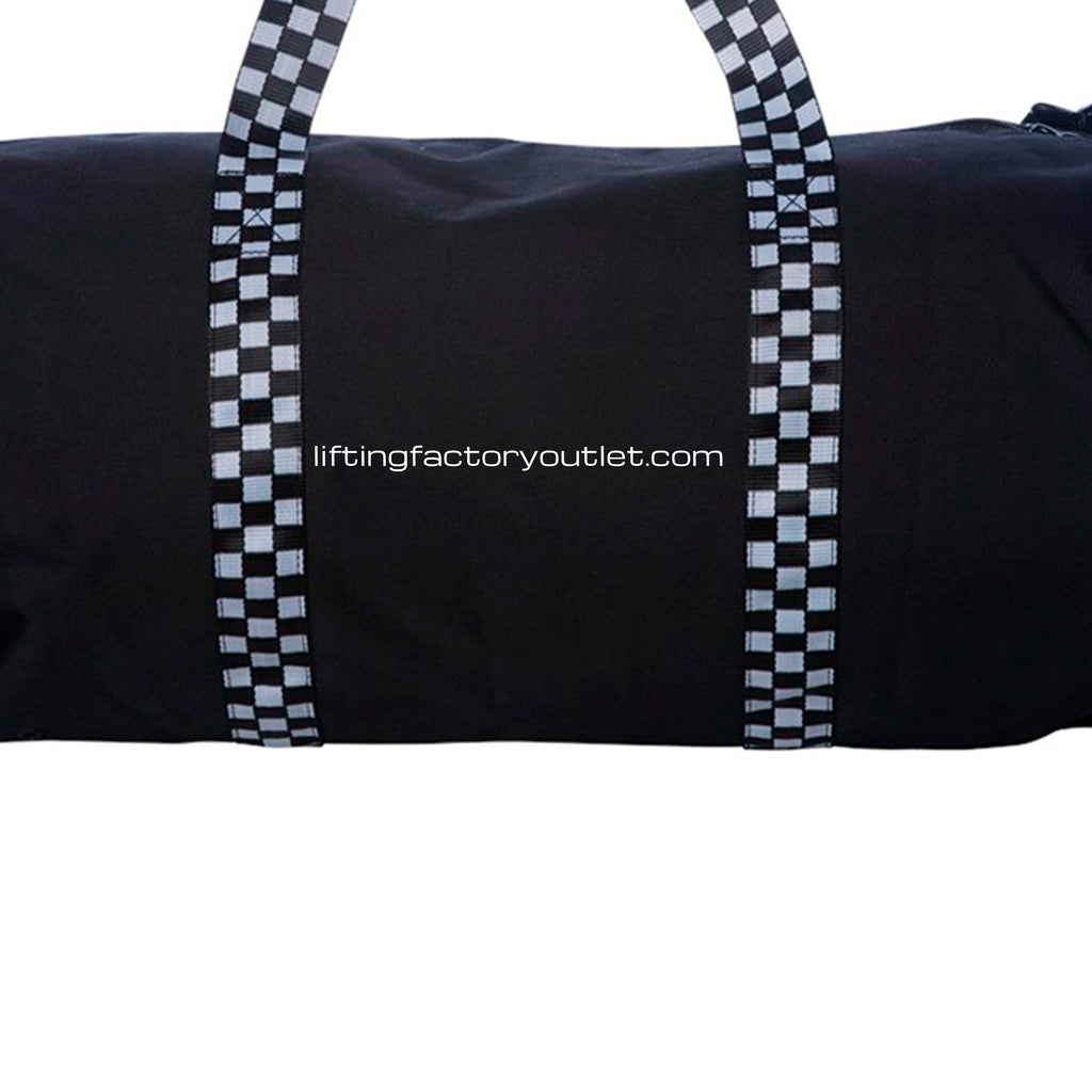 Black/ Checker Strap - INDDUFBAG - BACK